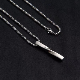 Long Man Silver Pendant